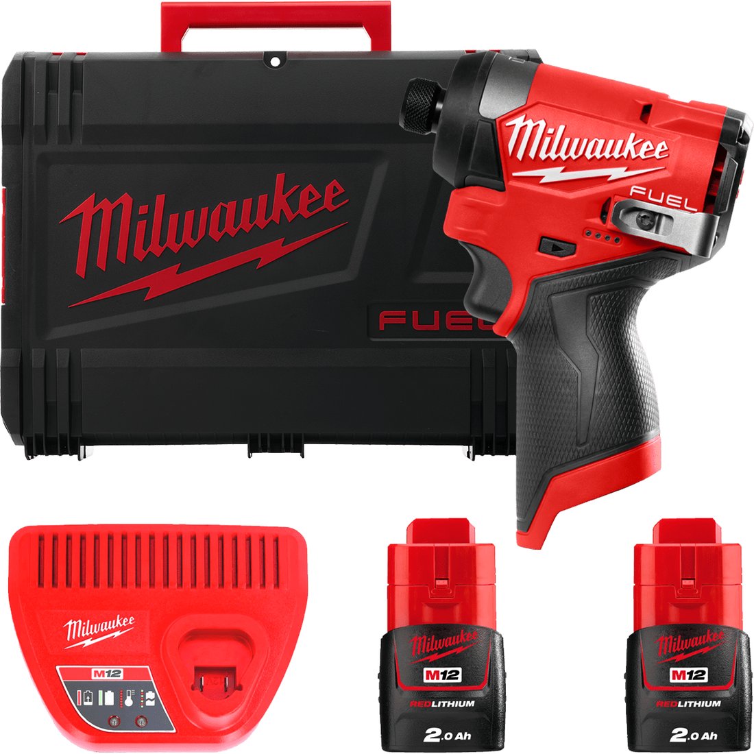 

Винтоверт Milwaukee M12 FUEL M12FID2-202X 4933479877 (с 2-мя АКБ, кейс)