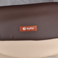 Универсальная коляска Tutis Nanni 2021 (3 в 1, кожа, светло-бежевый/темно-коричневый, 398)