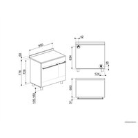 Кухонная плита Smeg SUK92MX9-1