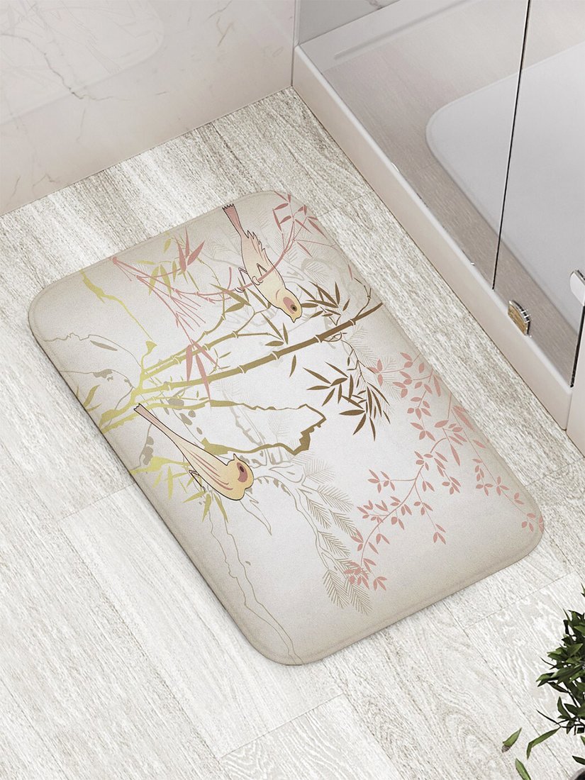 

Коврик для ванной JoyArty Птицы на ветках bath_10014