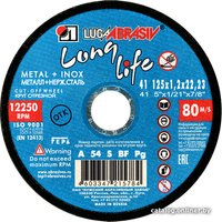 Отрезной диск LugaAbrasiv 41 125 1.2 22.23 A 54 S BF 80 LL