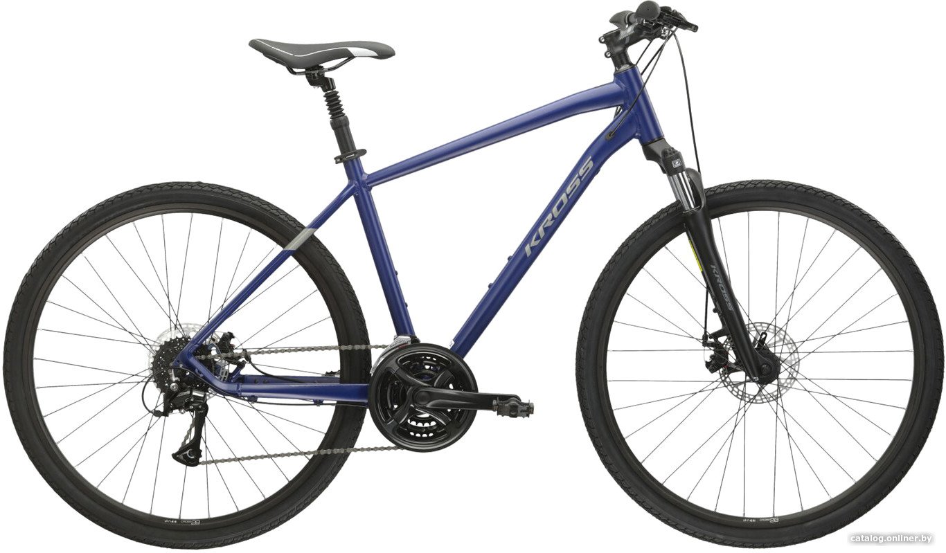 

Велосипед Kross Evado 3.0 M/19" 2024 (темно-синий/серебристый матовый)