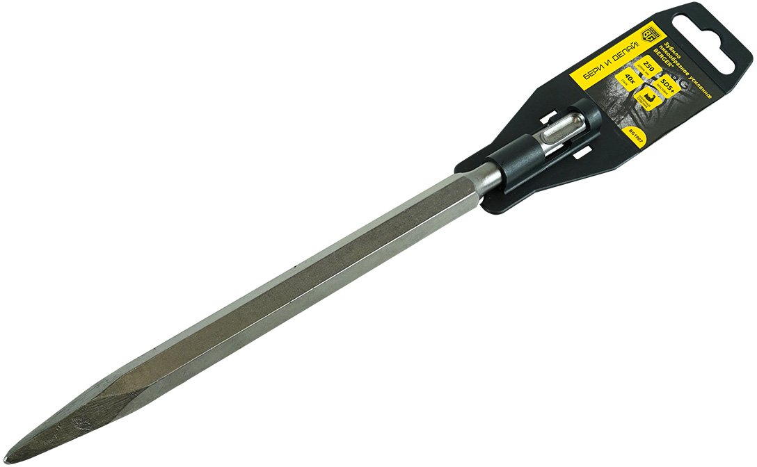 

Пиковое зубило Berger SDS+ 250 мм BG1907