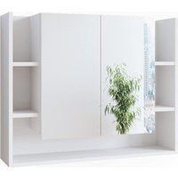 Anrex Шкаф с зеркалом для ванной Elira 2DZ5N (белый)