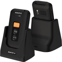 Кнопочный телефон Maxvi E5 up (черный)