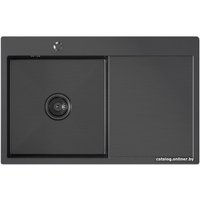 Кухонная мойка Mixline Pro 552922 (черный графит, с сифоном)