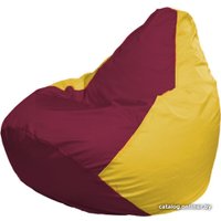 Кресло-мешок Flagman Груша Макси Г2.1-309 (желтый/бордовый)