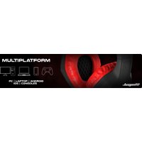 Наушники Genesis Argon 200 (черный/красный)