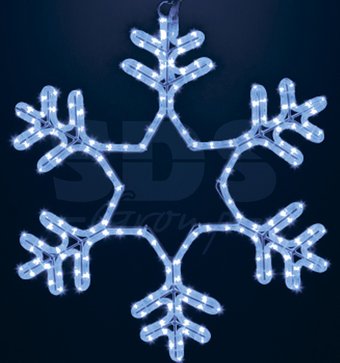 3D-фигура Neon-Night Снежинка LED (55x55 см, синий) [501-335]