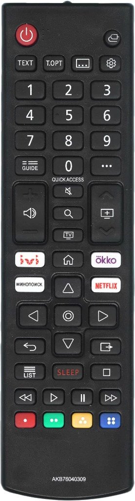 Пульт ДУ Huayu AKB76040309/AKB76037608 (для телевизоров LG)