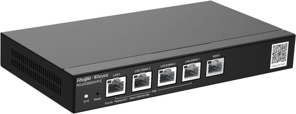

Маршрутизатор Ruijie Networks RG-EG305GH-P-E