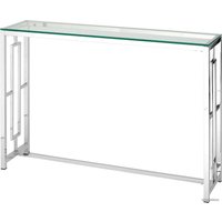 Консольный стол Stool Group Бруклин 115x30 ECST-013 (прозрачное стекло/сталь серебристый)