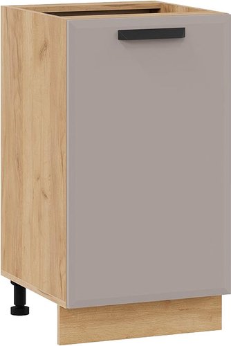 Шкаф напольный Трия Тиана 1Н45 (дуб крафт золотой/мокко супермат)