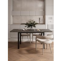 Кухонный стол Senira Велес 100x60 (бетон/опора черная) в Солигорске