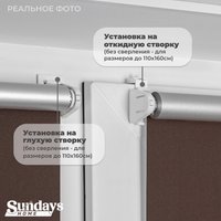 Рулонные шторы Sundays Home LM 168-09 140x170 (коричневый)