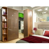 Стеллаж Шатура Rimini Choco 480745 (угловой, шоколад)