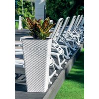 Кашпо Form-Plastic Rattana Slim FP-3900-011 (белый)