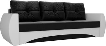 Лига диванов Сатурн 101040 (экокожа, черный/белый)