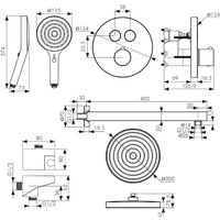 Душевая система  Kaiser Sano 08277-4