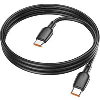 Кабель Borofone BX93 USB Type-С - USB - Type-C (100Вт, 1 м, черный)