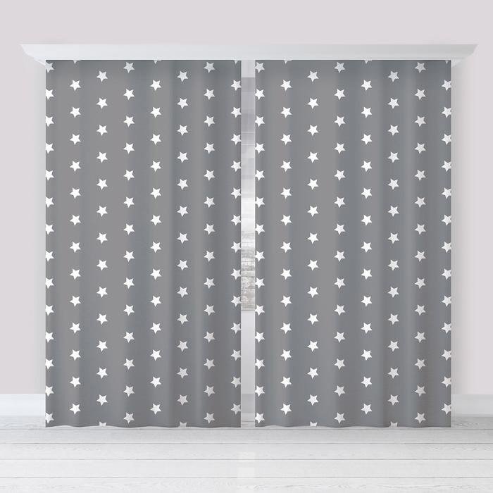 

Комплект штор Этель Grey 1.45x2.6 м (серый, 2 шт)