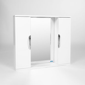 Viant Шкаф с зеркалом для ванной Лима 100 VLIM100-ZSH