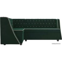 Угловой диван Лига диванов Лофт 104588 (левый, зеленый)