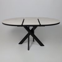 Кухонный стол Мамадома Ronaldo-120 раздвижной 120-160 (onyx premium cer/черный)