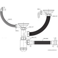 Сифон Санпласт Grand 3 1/2" СНР391-11-01