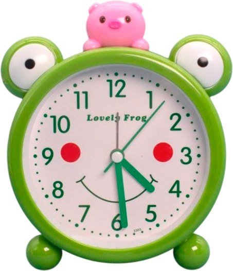 

Настольные часы ILikeGift Lovely frog with piglet 100P-2303-01 (зеленый)
