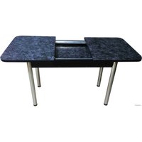 Кухонный стол Solt Мила 1 (костило тёмный/ноги круглые хром)