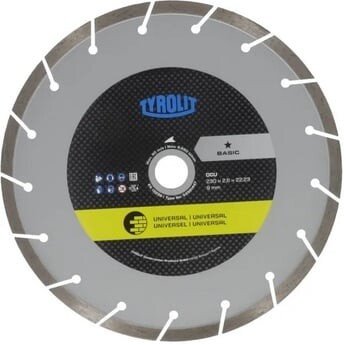 Отрезной диск алмазный  Tyrolit Basic DCU 230x2.6x22.23 34501447