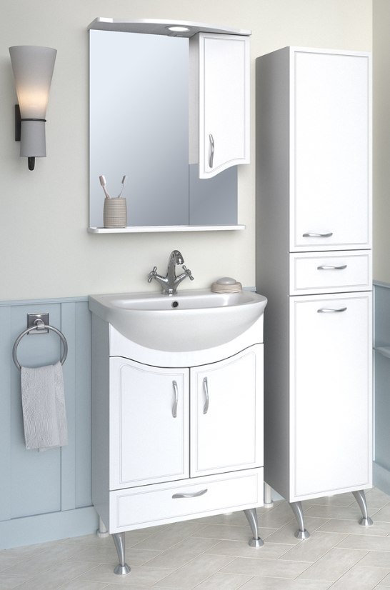 

Runo Тумба с умывальником Runo Севилья 50 + Уют 50 (напольная)