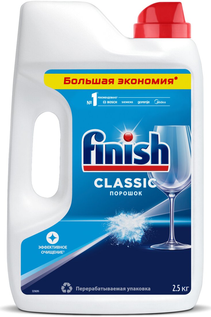 

Порошок для посудомоечной машины Finish Classic (2.5 кг)