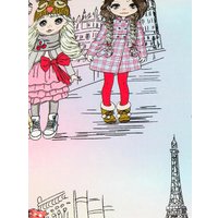 1.5-спальный комплект постельного белья Amarobaby Time to Sleep Парижанка AMARO-3403-Pa (розовый/голубой)