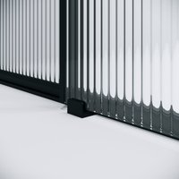 Душевая дверь Niagara Nova NG-84-L12FHB 120x195 (черный матовый/рифленое стекло)