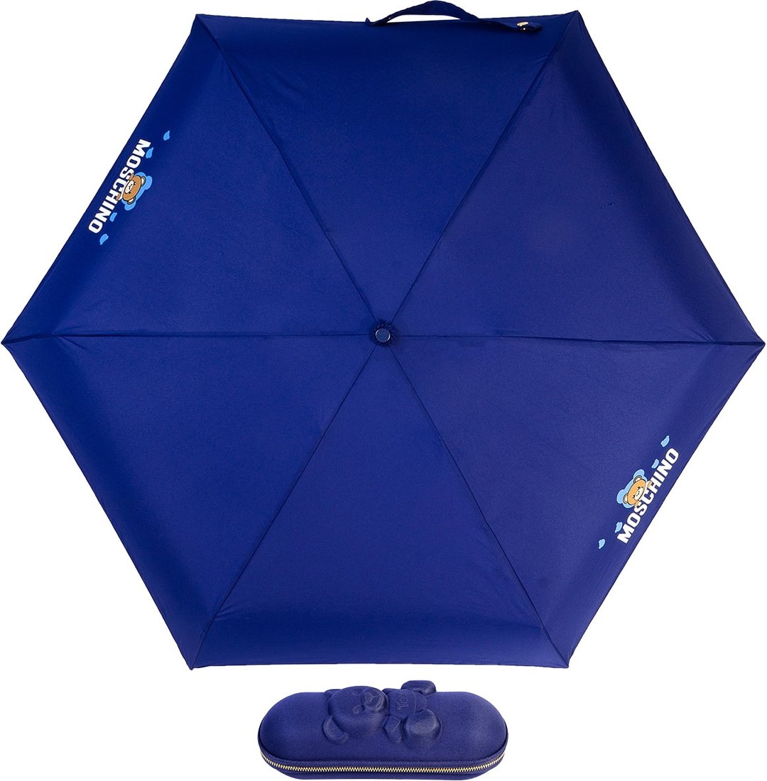 

Складной зонт Moschino 8042-superminiF Shadow Bear Dark Blue