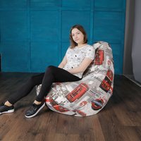 Кресло-мешок Flagman Груша Макси Г2.4-108 Лондон Бус А01