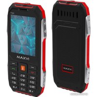 Кнопочный телефон Maxvi T101 (красный)