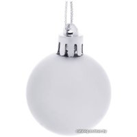 Елочная игрушка Серпантин Матовый шар 4 см 6 шт (серебристый) 183-839