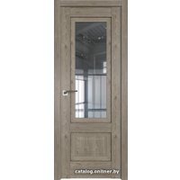 Межкомнатная дверь ProfilDoors 2.90XN L 80x200 (каштан темный/стекло прозрачное)