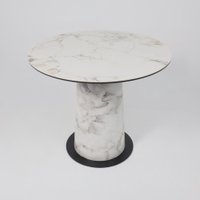 Кухонный стол Lepremo AV 2317 МДФ+керамика 900 (натуральный глянцевый Gold Jade/черный+HPL виктори натуральный)