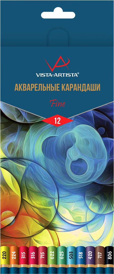 

Набор акварельных карандашей Vista-Artista Fine VFWP-12 (12 цв)