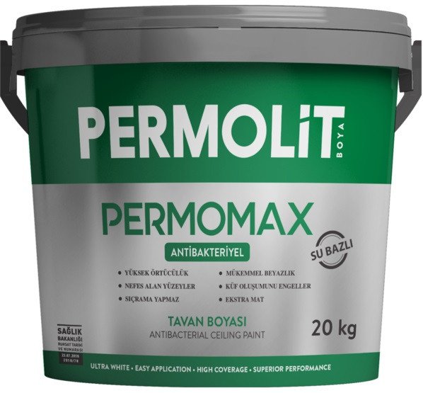 Краска PERMOLIT PERMOMAX Антибактериальная краска для потолка База 1 1.9л