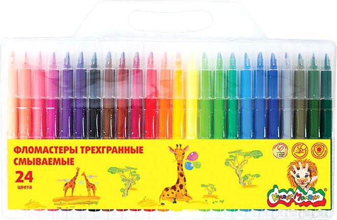

Фломастеры Каляка-Маляка ФТГКМ24 (24 цв)