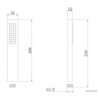 Душевая лейка Abber AF0050 (хром)