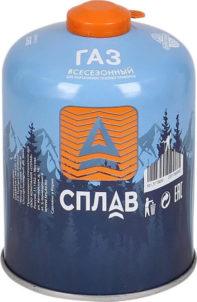 

Газовый баллон SPLAV резьбовой 450 г 5116859
