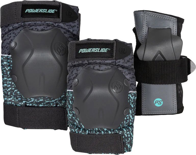 

Комплект защиты Powerslide Standard Women Set 903295 (черный/бирюзовый, L)