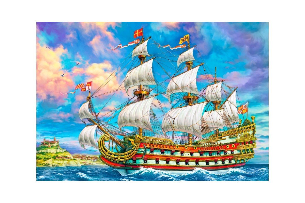

Алмазная мозаика Wizardi Морской странник 2WD2521