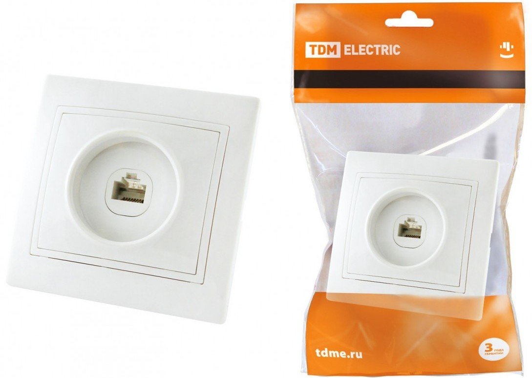 

Розетка телефонная TDM Electric Таймыр SQ1814-0020